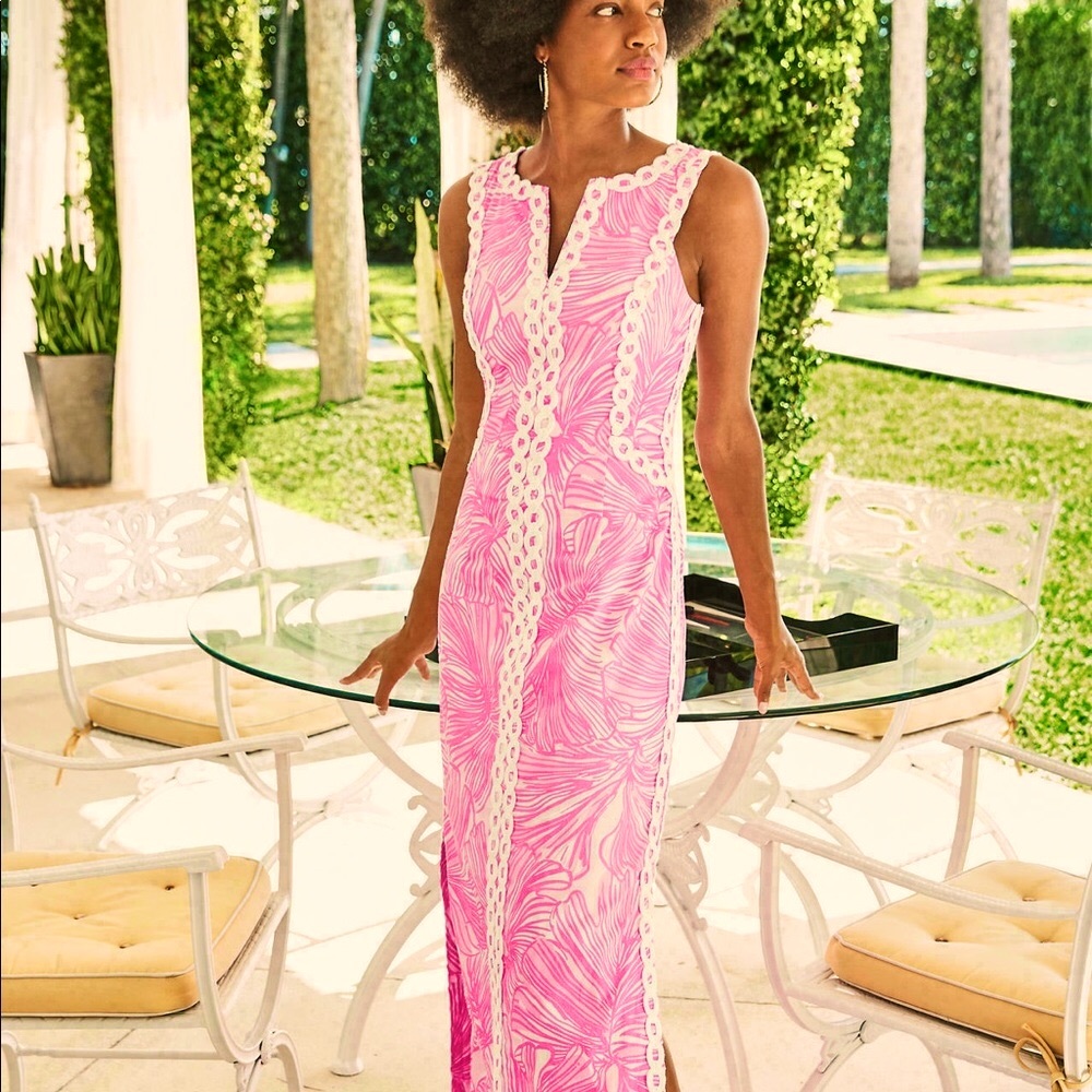 Lilly Pulitzer Daise Stretch Maxi Dress Size 16